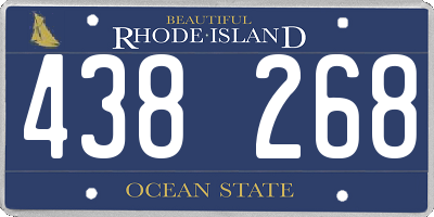 RI license plate 438268