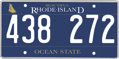 RI license plate 438272