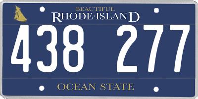 RI license plate 438277