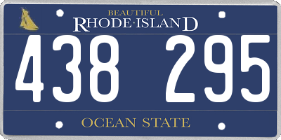 RI license plate 438295