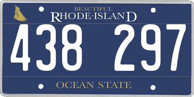 RI license plate 438297