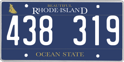 RI license plate 438319