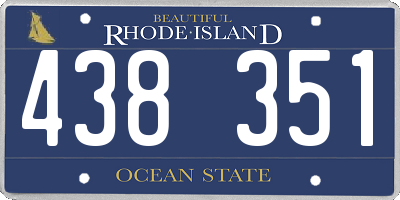 RI license plate 438351