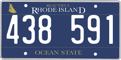 RI license plate 438591
