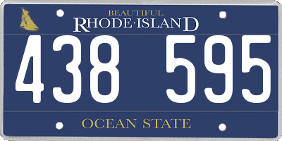 RI license plate 438595