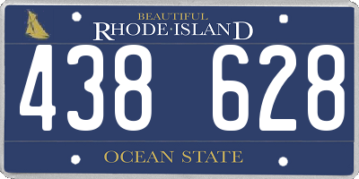 RI license plate 438628