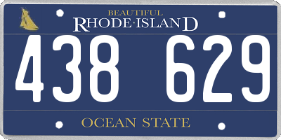 RI license plate 438629