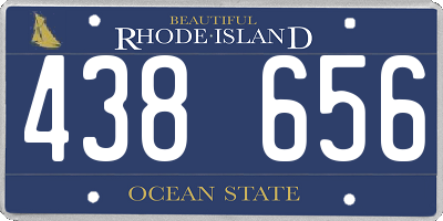 RI license plate 438656
