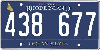RI license plate 438677