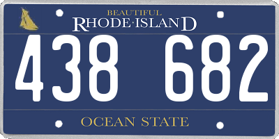RI license plate 438682