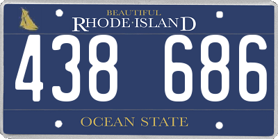 RI license plate 438686