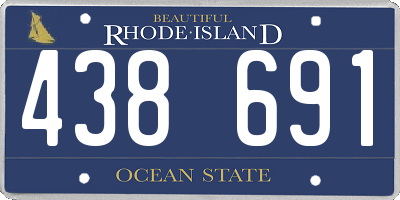 RI license plate 438691