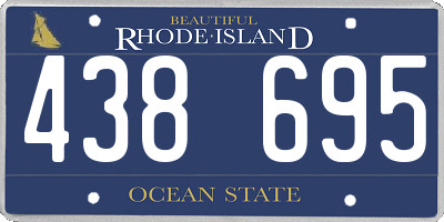 RI license plate 438695