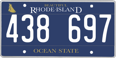 RI license plate 438697