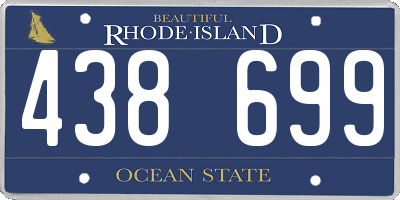 RI license plate 438699