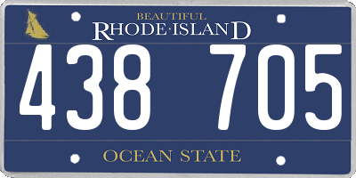 RI license plate 438705