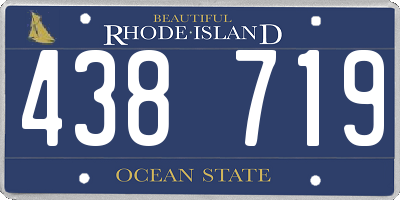 RI license plate 438719