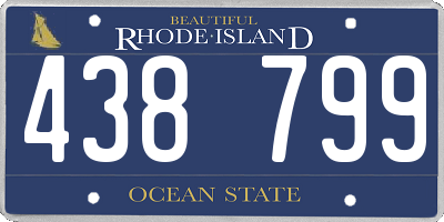 RI license plate 438799