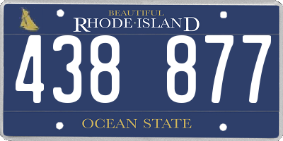 RI license plate 438877