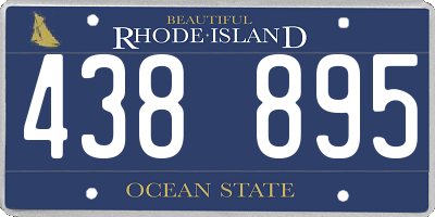 RI license plate 438895