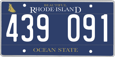 RI license plate 439091