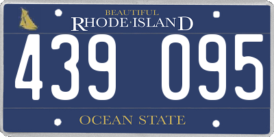 RI license plate 439095
