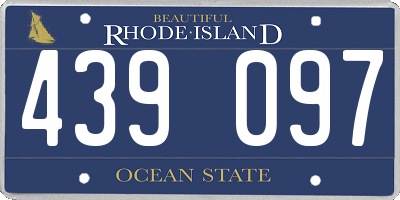 RI license plate 439097