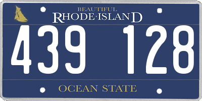 RI license plate 439128