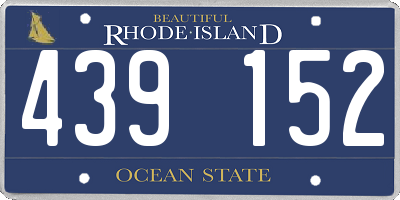 RI license plate 439152
