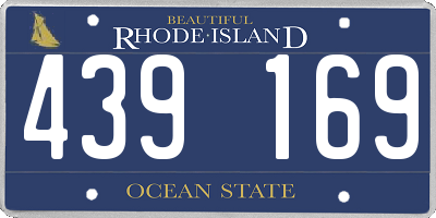 RI license plate 439169