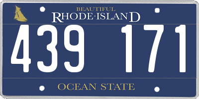 RI license plate 439171