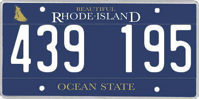 RI license plate 439195