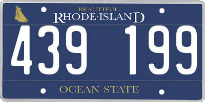 RI license plate 439199