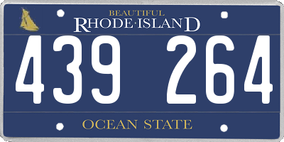 RI license plate 439264