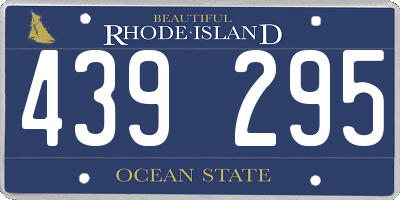 RI license plate 439295