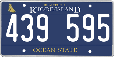 RI license plate 439595