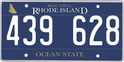 RI license plate 439628