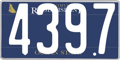 RI license plate 4397