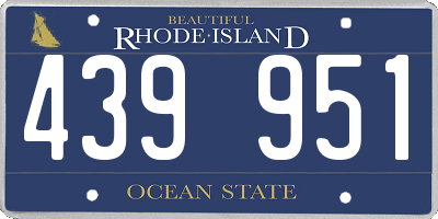 RI license plate 439951