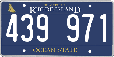 RI license plate 439971