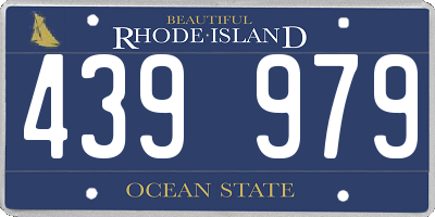 RI license plate 439979