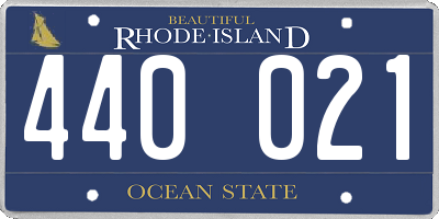 RI license plate 440021