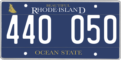RI license plate 440050