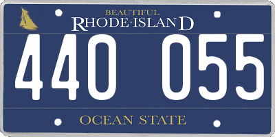 RI license plate 440055