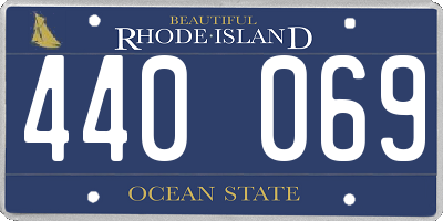 RI license plate 440069