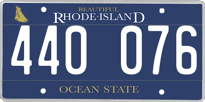 RI license plate 440076