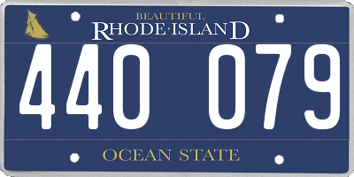 RI license plate 440079