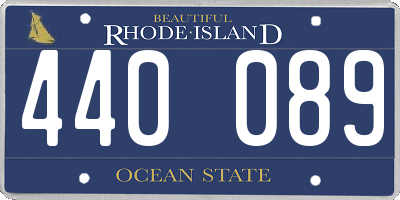 RI license plate 440089
