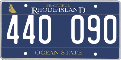 RI license plate 440090