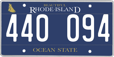 RI license plate 440094